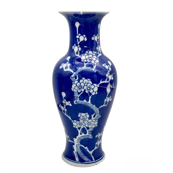 Coming Soon! Kintsugi Vase 12” Chinese Prunus Blossom Gold Crack Growth Gift - Picture 10 of 10